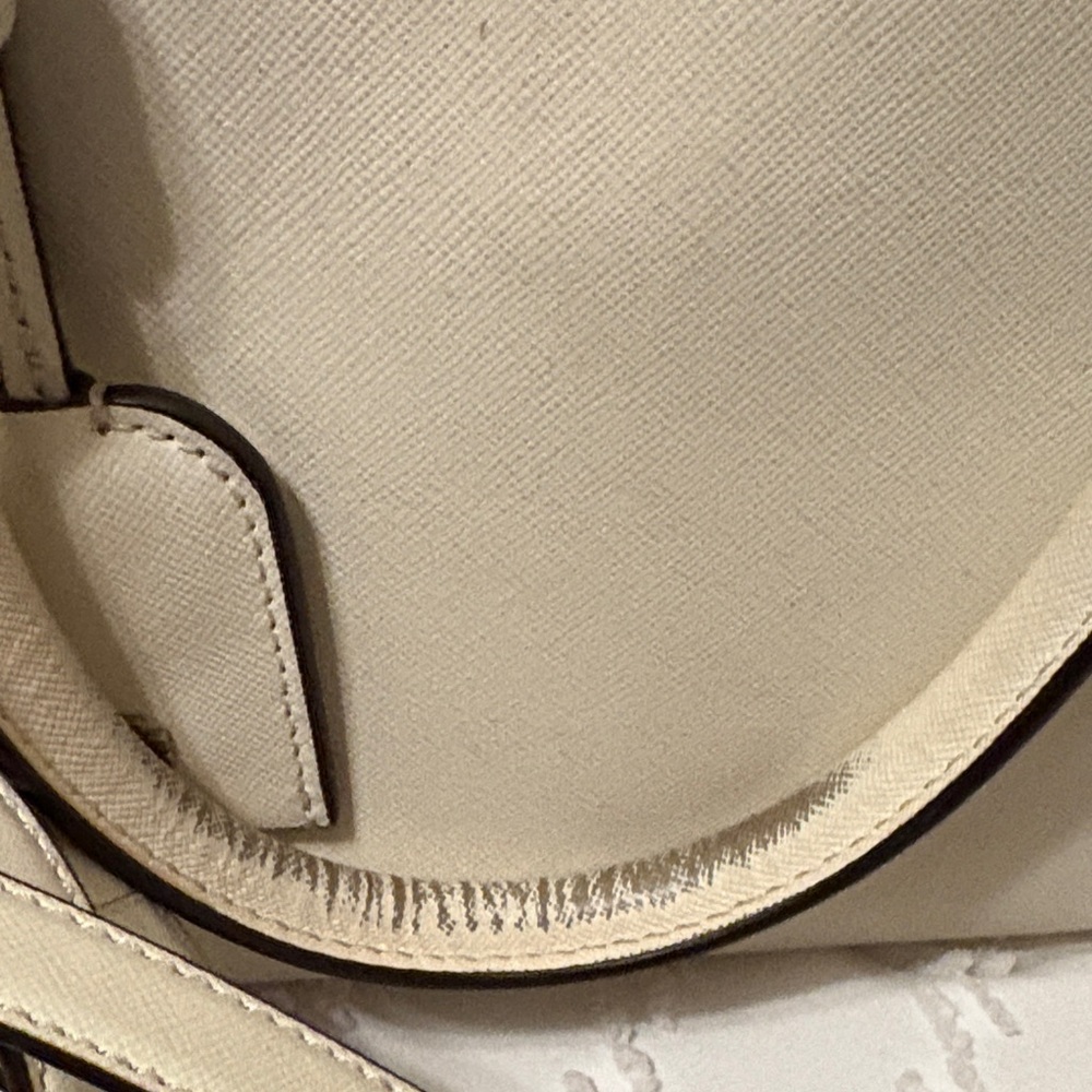 Tory Burch Ivory Saffiano Leather Satchel - Picture 5 of 6